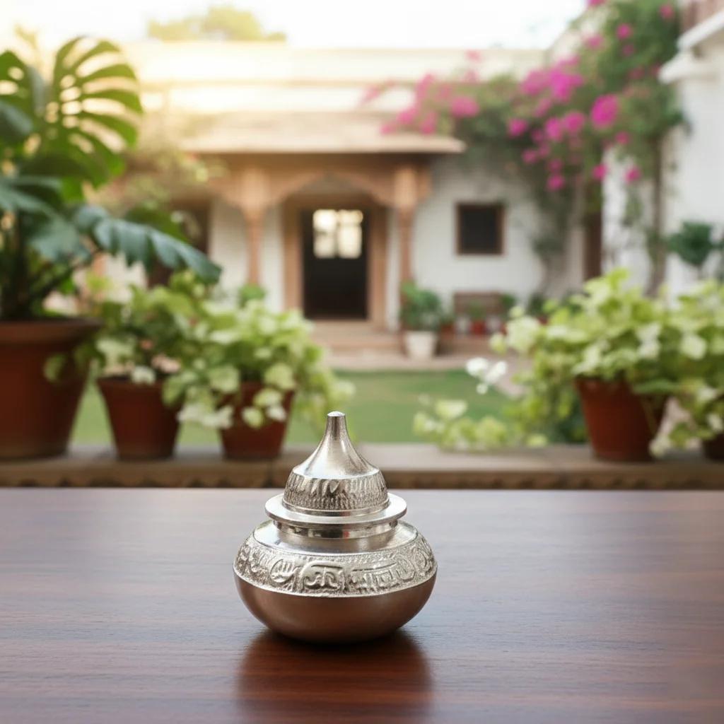 Premium German Silver Pooja Vessel Set