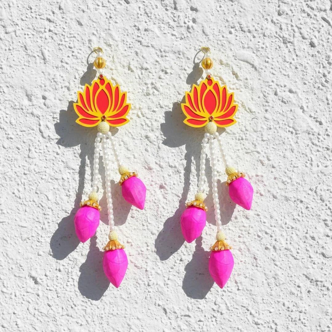 VPH Gift Store Artificial Flower Garland Strings for Temple & Event Decoration