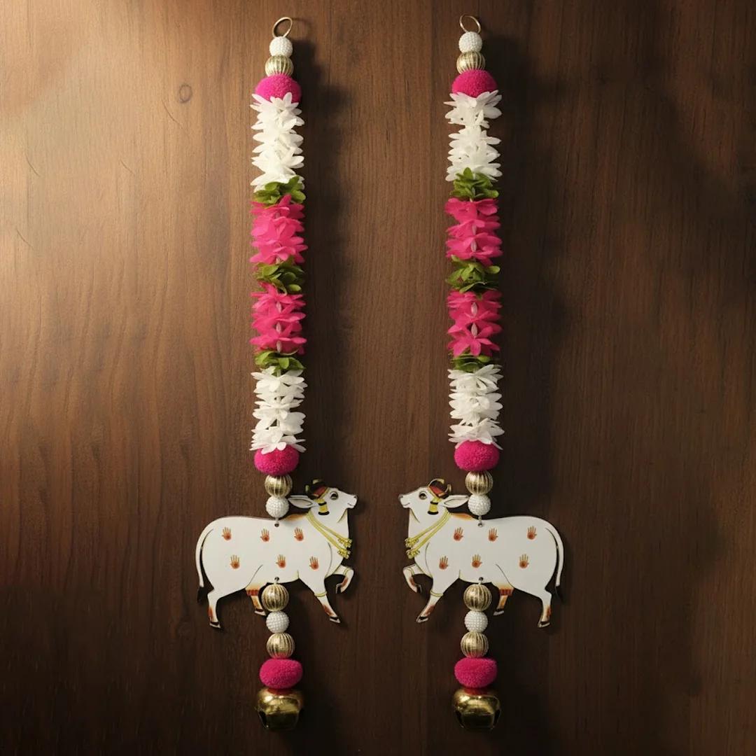 VPH Gift Store Artificial Flower Garland String Set for Festivals & Religious Use