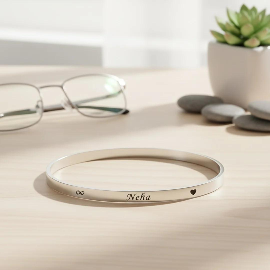 Zpics Silver Kada for Men